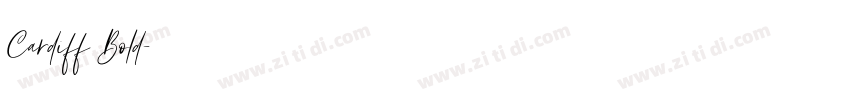 Cardiff Bold字体转换